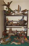 Hand Carved and painted Birds