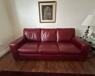 Natuzzi (not a pullout) 87"L x 38"D x 36"H