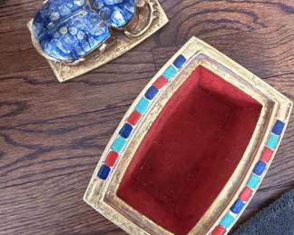 Scarab Ancient Egyptian Trinket Box 