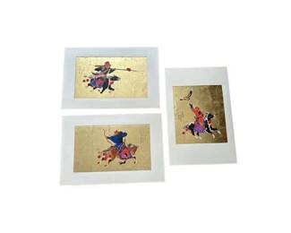 Mou-sien Tseng (Chinese, 20th Century), Set of 3