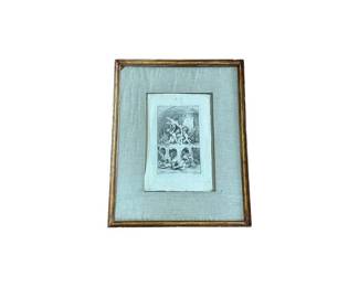 18th Century Etching by Francois Boucher 