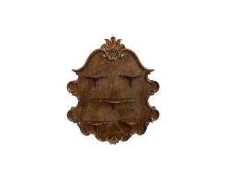 Italian Gilded Wall Shelf, Made in Italy for Pino L. De Luca