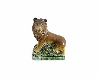 Garnier France Ceramic Lion Decanter 