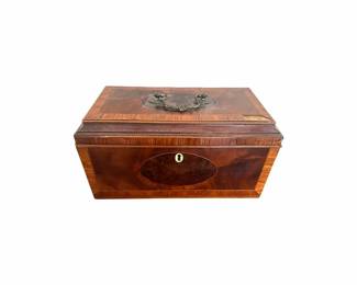 Antique Mahogany Tea Caddy