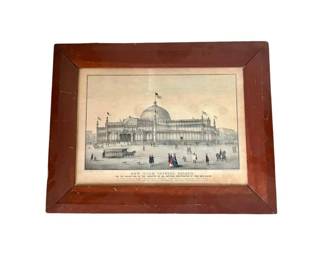 Framed Currier & Ives Lithograph