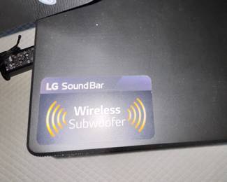 LG Soundbar and Subwoofer