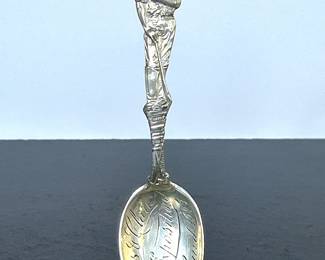Antique sterling souvenir spoon for the 1905 Lewis & Clark Exposition in Portland, Oregon