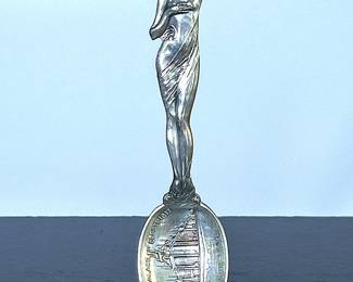 Antique Sterling Silver 1904 World's Fair in St Louis Souvenir Spoon