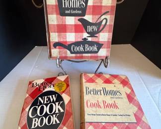 Better Homes and Gardens cookbooks, two are vintage