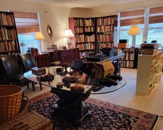 Immeasurable amounts of cookbooks line the library walls. Bookcases and cube shelving units also available, some in separate lots