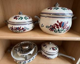Vintage ASTA enamel cookware
