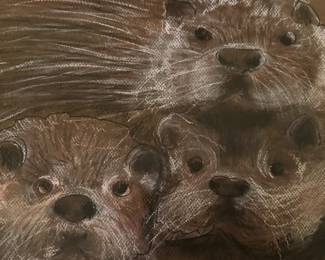 Print of original pastel art by Elaine Tait, "Brazz"