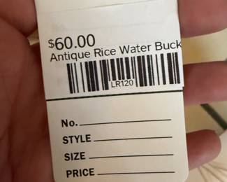 Antique Rice Water Bucket