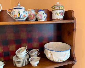 Tea Sets, Canisters, Decorative Bowls 