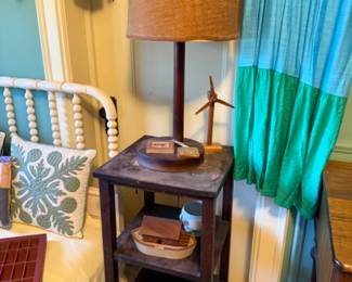 Nightstand, Table Lamp