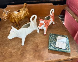 Cow Creamer, Pewabic 2011 Water Tile