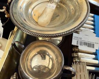 Sterling Dolphin Compote Dish