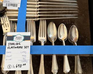 Sterling Flatware Set