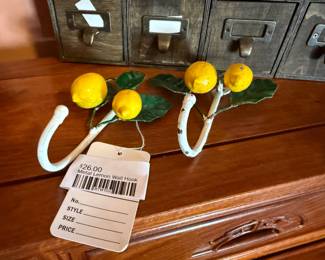 Metal Lemon Wall Hook