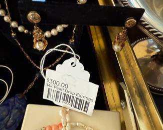 14k Pearl Drop Earrings