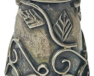 Sterling Silver Ornate Thimble