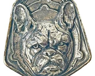 Sterling Boston Terrier Brooch