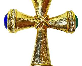 1980s Couture Dimensional Cross