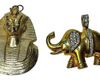 Unique Gold Tone Pendants