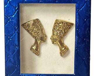 Sterling Silver Nefertiti Earrings