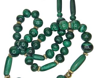 Beautiful Jade Colored Bead Necklace