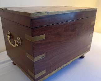 Chest with brass accents