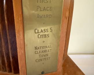 Vintage 1st Place Trophy - New Castle, Delaware - Clean City