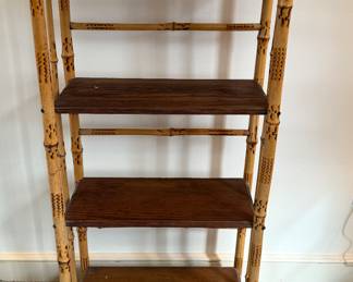 Antique bamboo shelving
