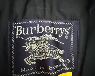 Burberry's mens lined raincoat