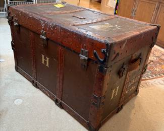 Antique trunk - DELAWARE HARD FIBRE CO> Wilmington, Del. - Great Shape!