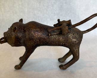 Bronze leopard