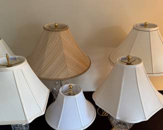 Waterford crystal lamps