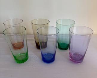 Vintage colored glasses