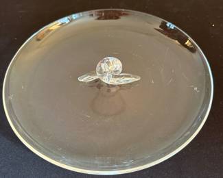 Steuben "Snail" handle dish