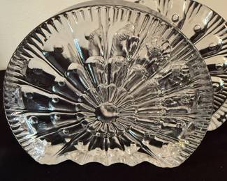 Vintage glass bookends