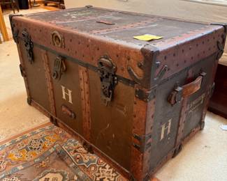 Antique trunk - DELAWARE HARD FIBRE CO> Wilmington, Del. - Great Shape!