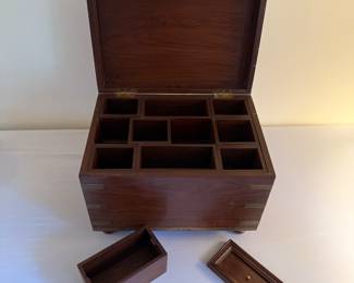 Chest with brass accents