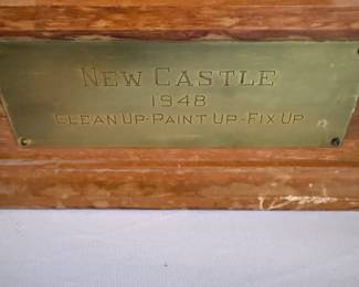 Vintage 1st Place Trophy - New Castle, Delaware - Clean City
