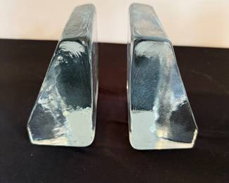 Blenko glass bookends