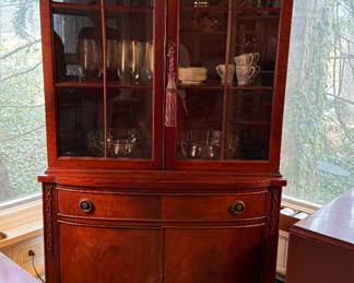 Mahogany china cabinet