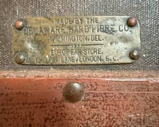 Antique trunk - DELAWARE HARD FIBRE CO> Wilmington, Del. - Great Shape!