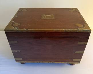 Chest with brass accents