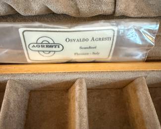 "Agresti" burled wood jewelry box