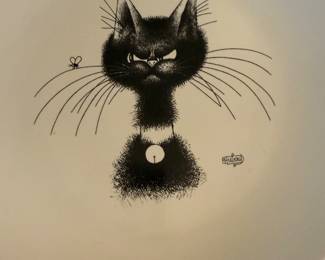 Dubout "Cat" dinner plates