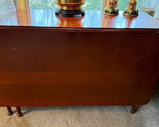 Cherry drop-leaf dining table